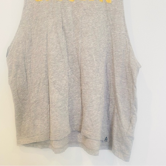 Reebok Singlet Grey Size Small CrossFit Christmas Fitness Activewear Sport Tank - Picture 2 of 5